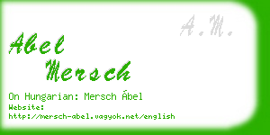 abel mersch business card